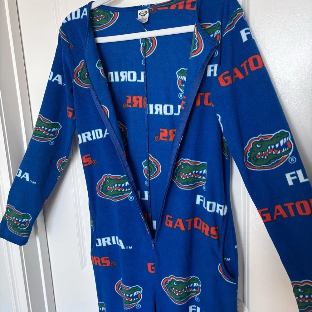 Florida Gators UF Onesie Pajamas Blue Footed Sleepwear College Fan Gear Small